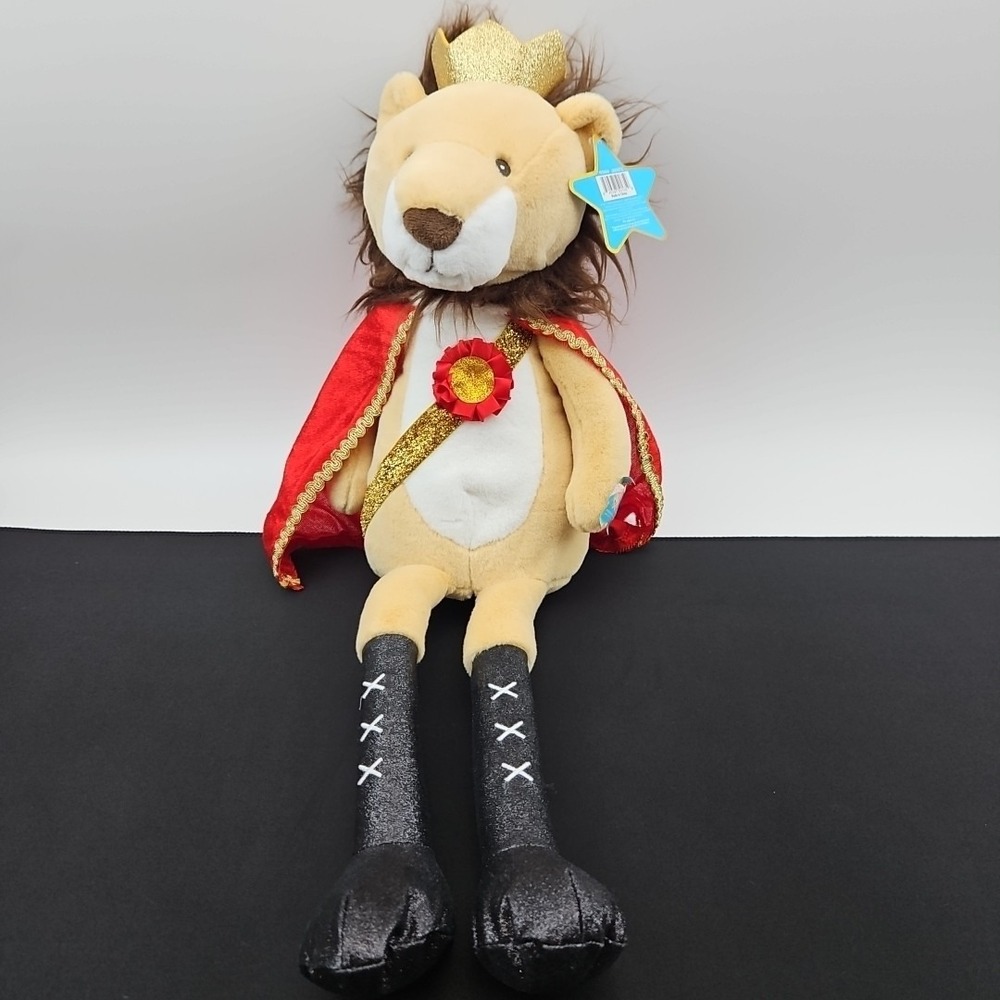 FAO Schwarz 12" Glow Brights Nutcracker Lion Plush New